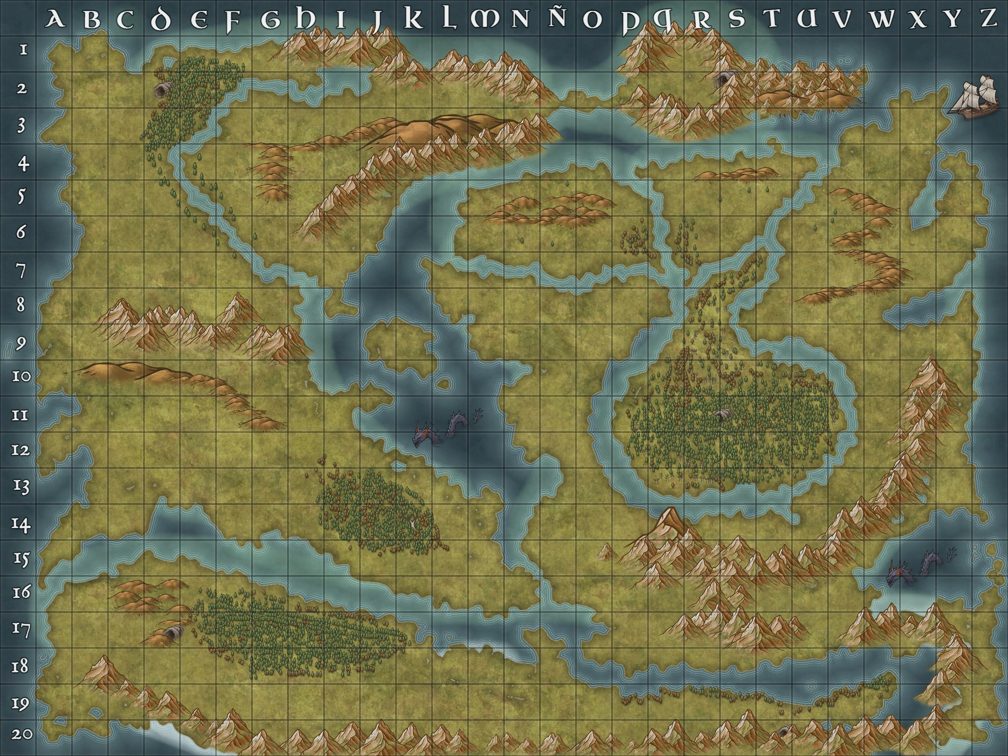 Mapa de Un Nuevo Mundo